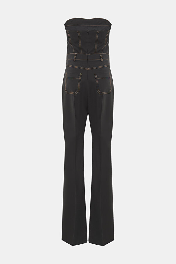 BLACK STRAPLESS SLEEVELESS JUMPSUIT 2