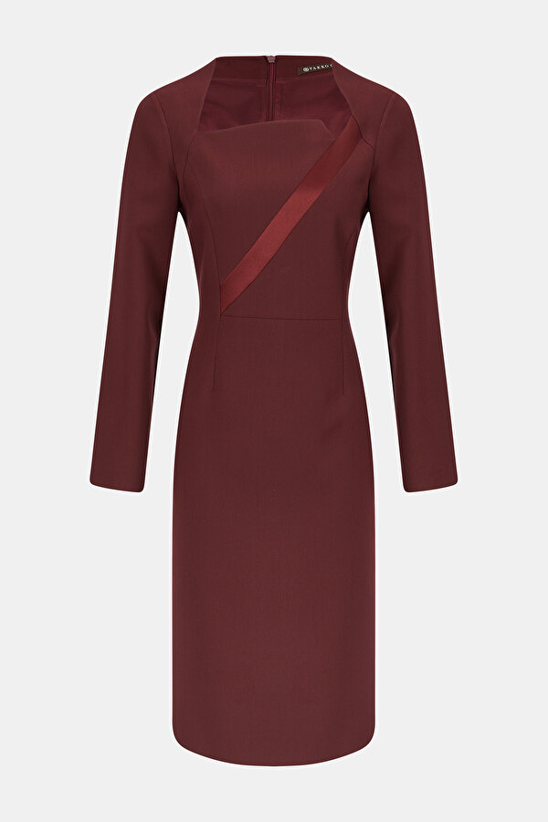 DAMSON LONG SLEEVE MİDİ DRESS