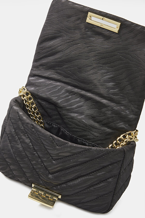 BLACK QUILTED LEATHER BAG 6