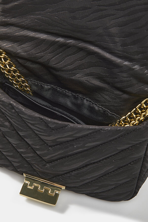 BLACK QUILTED LEATHER BAG 7