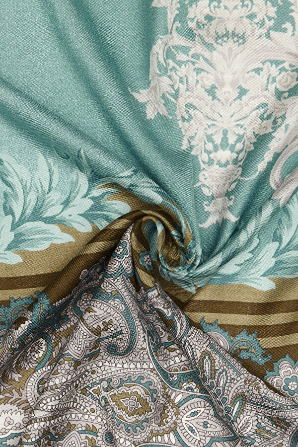 MINT VOILE SILK SHAWL 2
