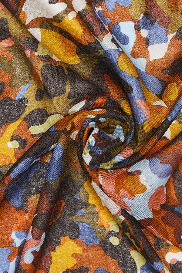 DARK BROWN CASHMERE/SILK SHAWL 2
