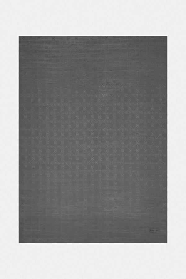 DARK GREY COTTON/SILK SHAWL