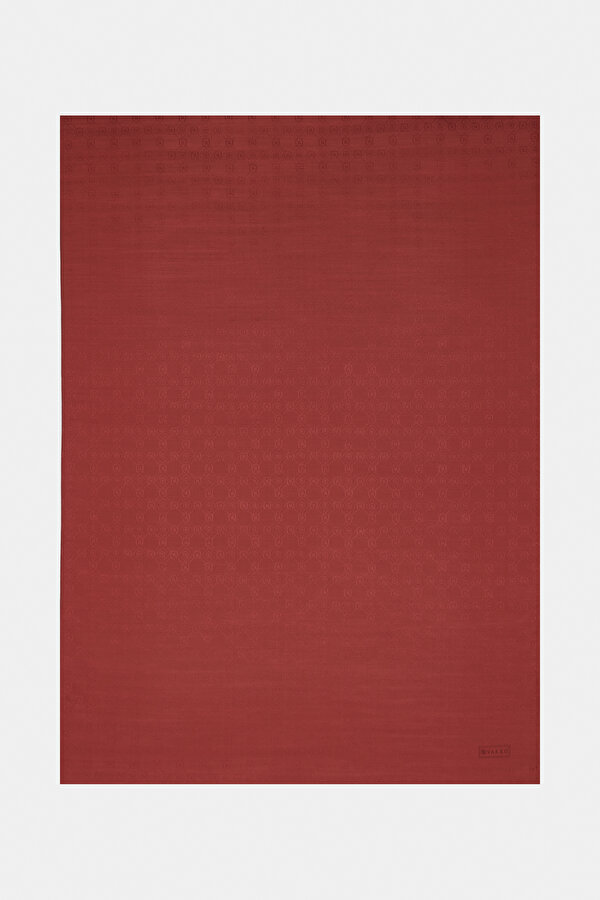 MAROON COTTON/SILK SHAWL