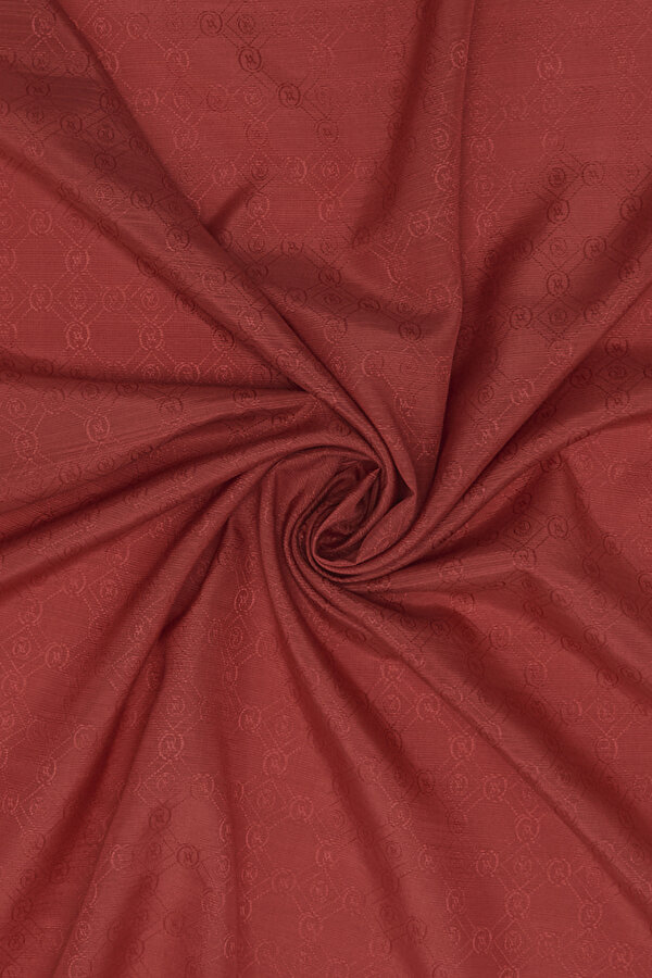 MAROON COTTON/SILK SHAWL 2
