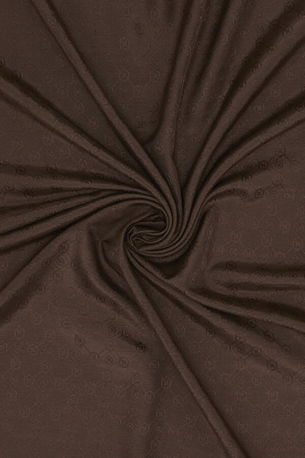 RED BROWN COTTON/SILK SHAWL 2