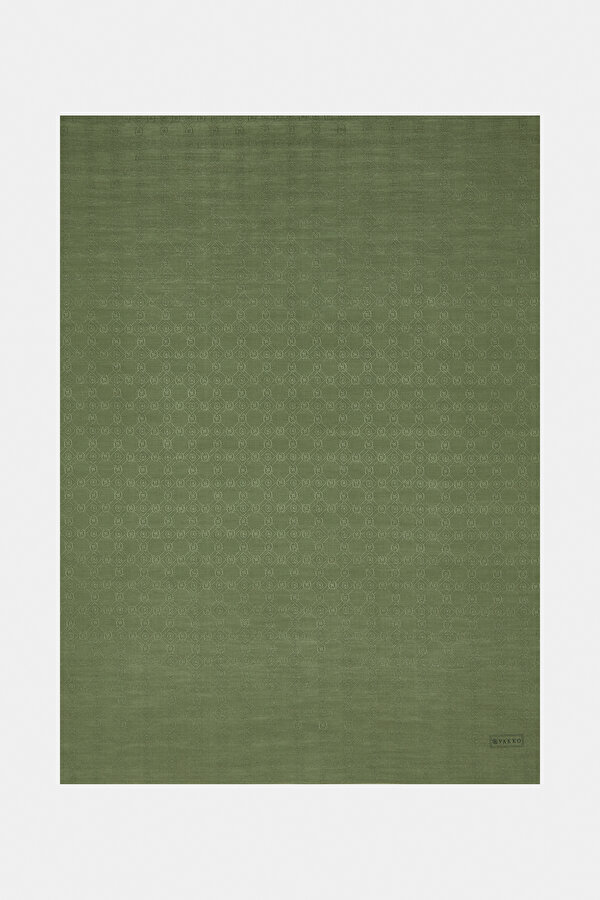EMERALD GREEN COTTON/SILK SHAWL