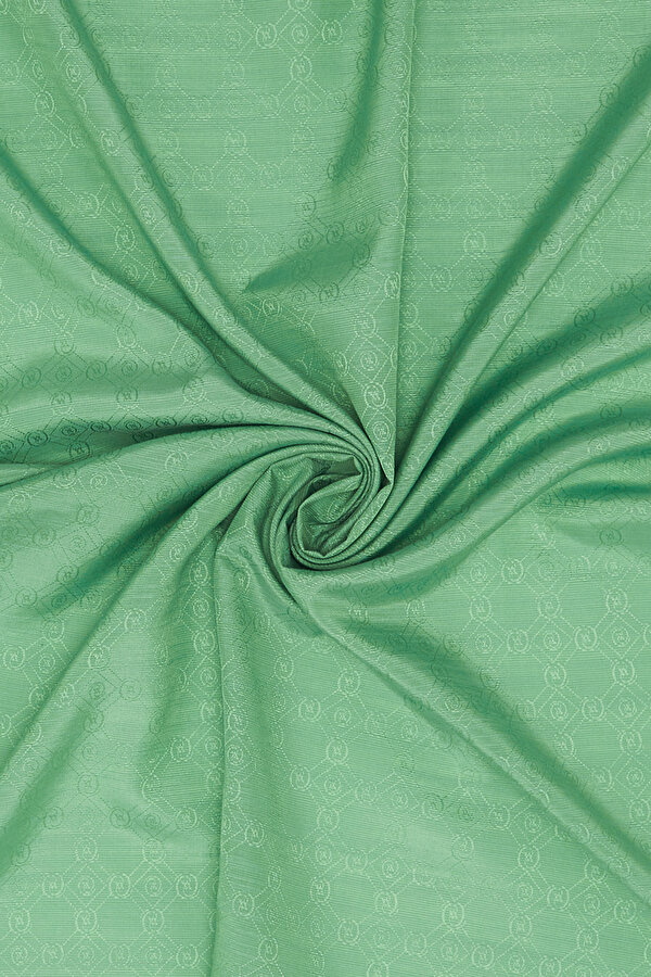 GREEN COTTON/SILK SHAWL 2