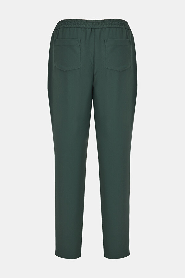 OIL GREEN STRAIGHT CUT TROUSERS 6