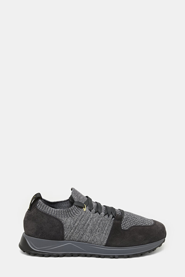 ANTHRACITE LEATHER/WOOL SHOE