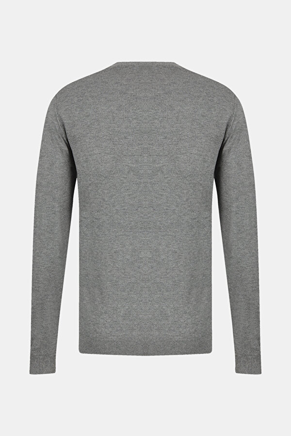 GREY BASIC / ROUND NECKLINE TRICOT JERSEY 2