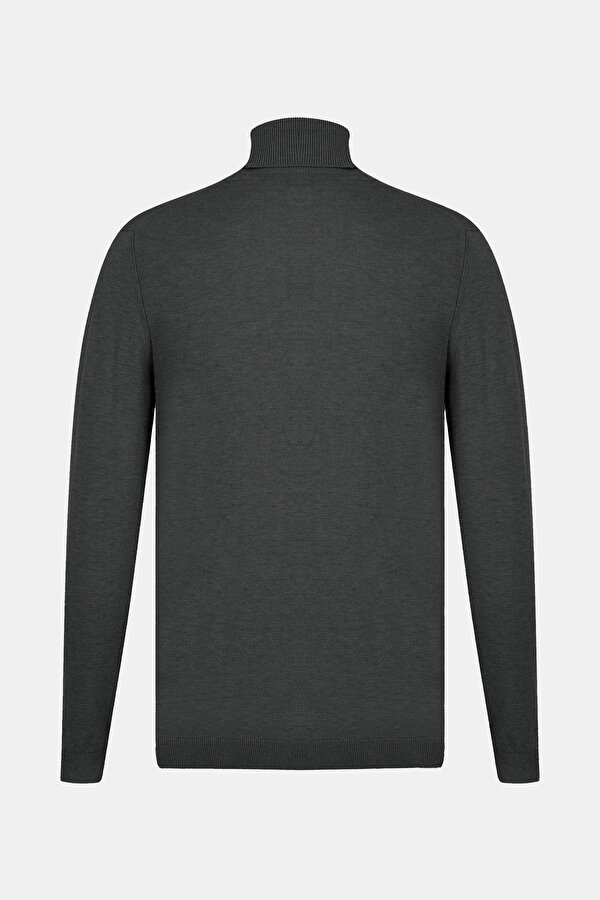 DARK GREY TURTLENECK TRICOT JERSEY 2