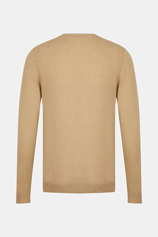 CAMEL BASIC / ROUND NECKLINE TRICOT JERSEY 2