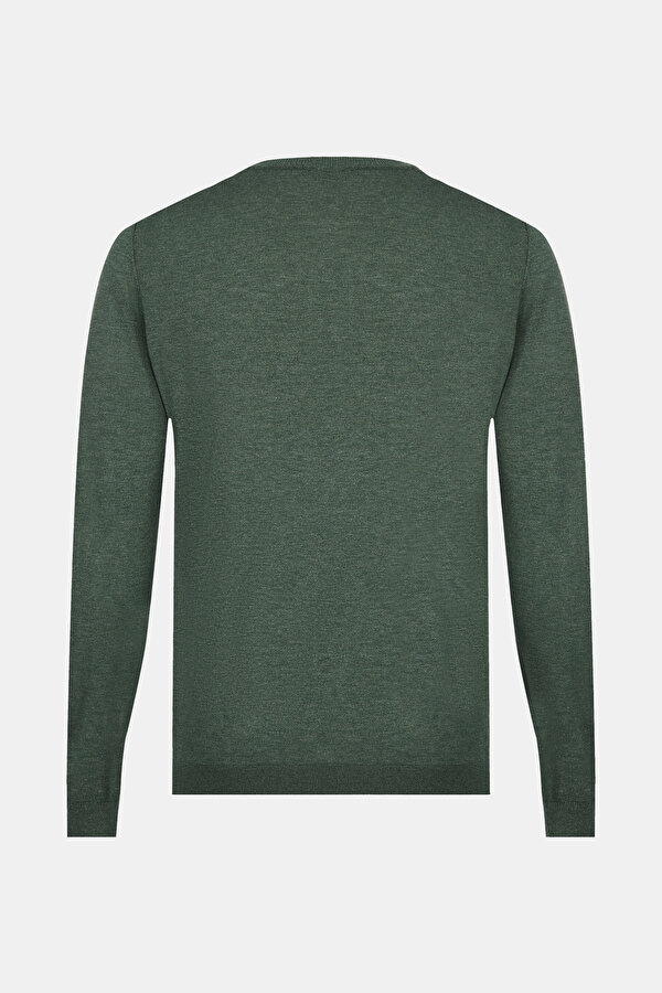 GREEN BASIC / ROUND NECKLINE TRICOT JERSEY 2