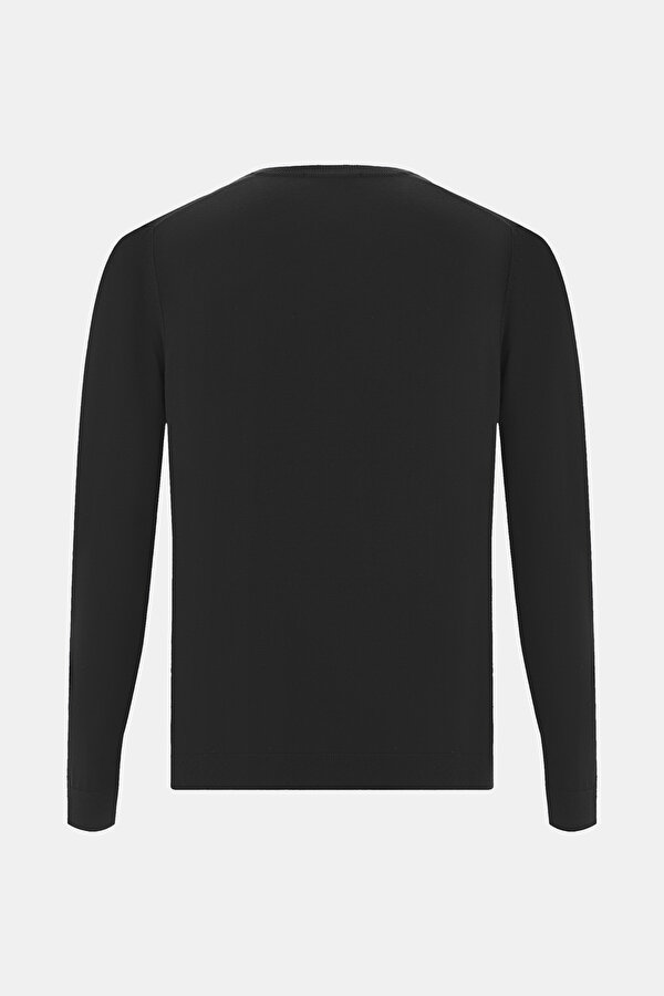 BLACK V NECK TRICOT JERSEY 2