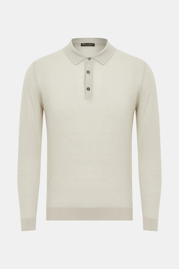 BEJ POLO YAKA TRİKO