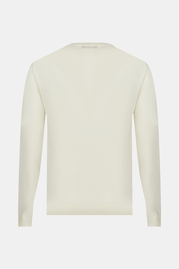 ECRU BASIC / ROUND NECKLINE TRICOT JERSEY 2