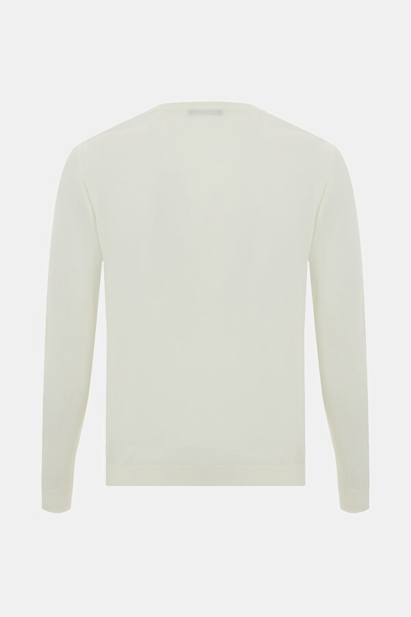 ECRU V NECK TRICOT 2