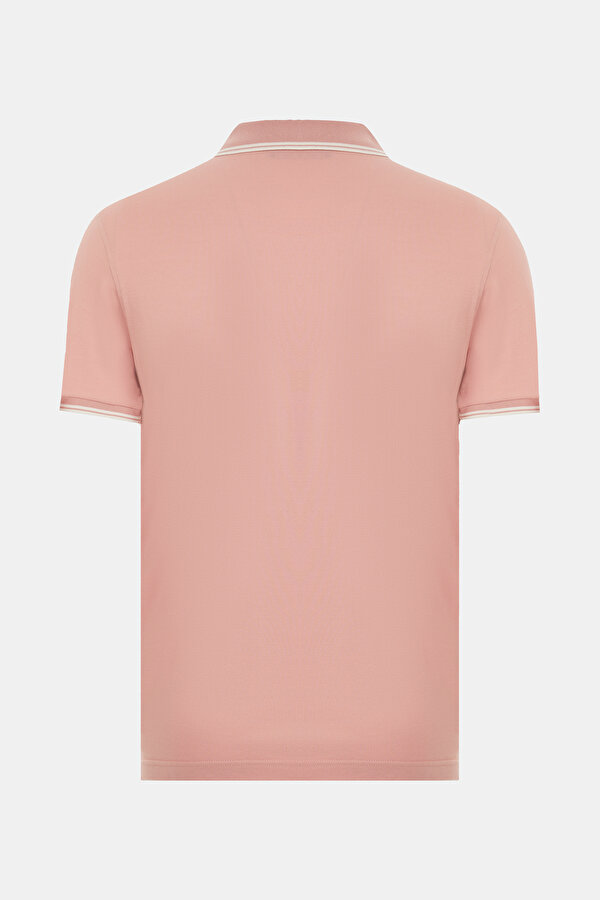 PEMBE POLO YAKA KISA KOLLU T-SHIRT 2