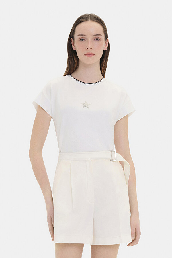BLACK BASIC / ROUND NECKLINE SHORT SLEEVE TSHIRT