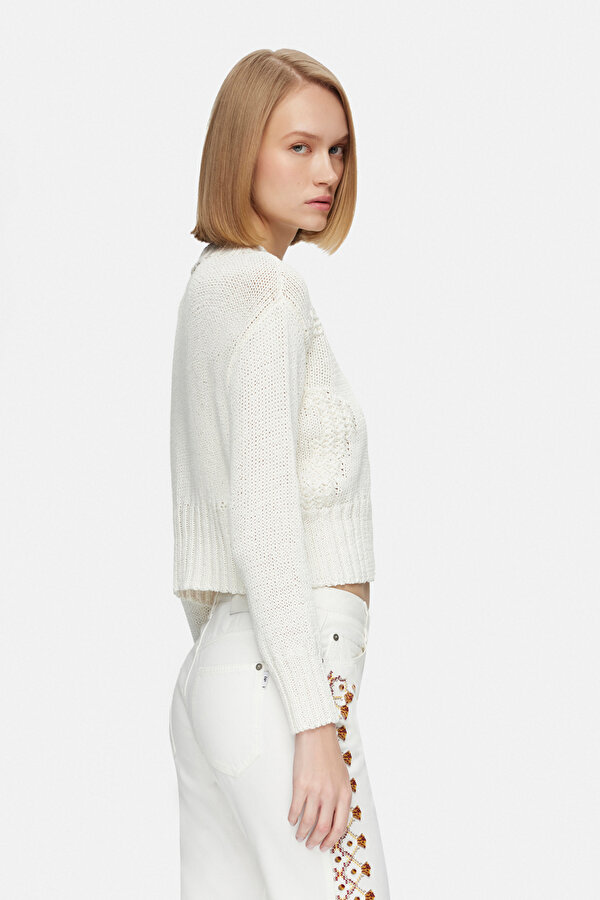 ECRU BASIC / ROUND NECKLINE JERSEY 2