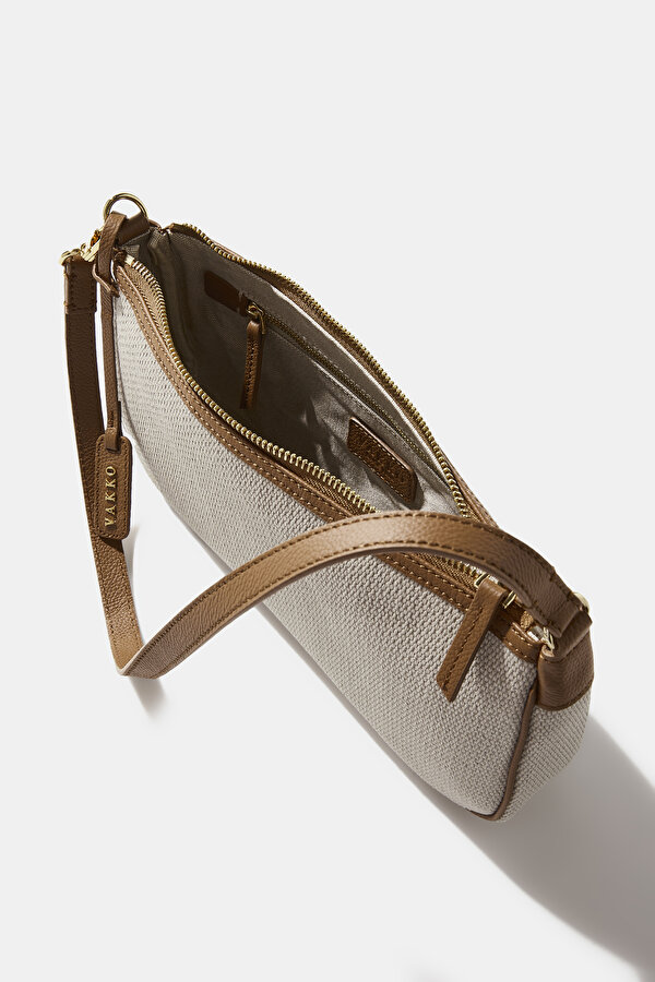 TAN MONOGRAM BAG 6
