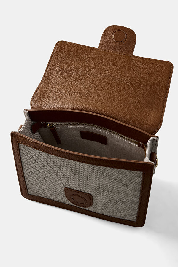 TAN MONOGRAM BAG 11