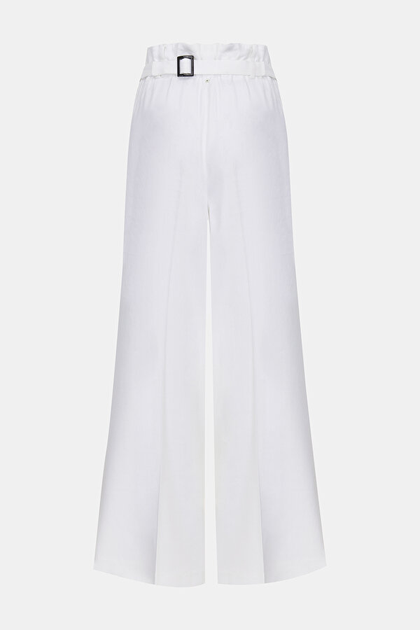 WHITE WIDE LEG TROUSERS 6