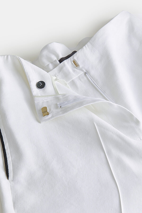 WHITE WIDE LEG TROUSERS 7