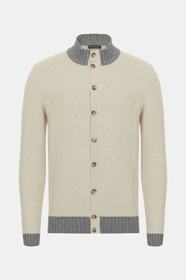 GREY TRICOT CARDIGAN