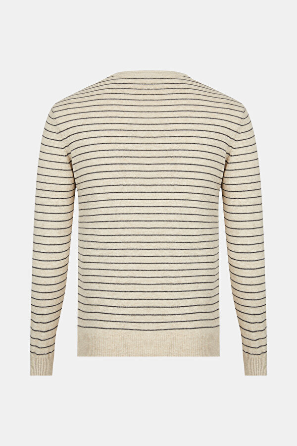 BEIGE BASIC / ROUND NECKLINE TRICOT JERSEY 2