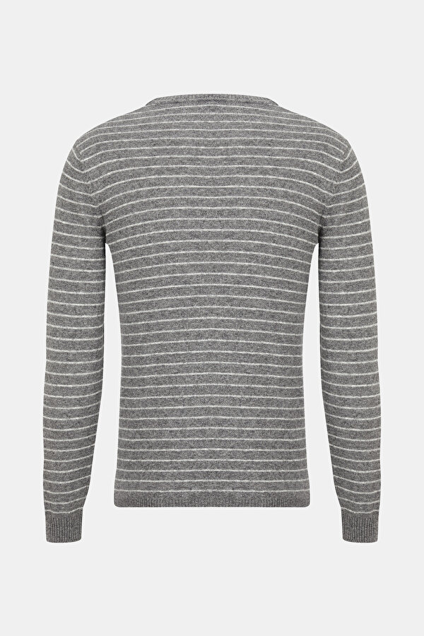 GREY BASIC / ROUND NECKLINE TRICOT JERSEY 2