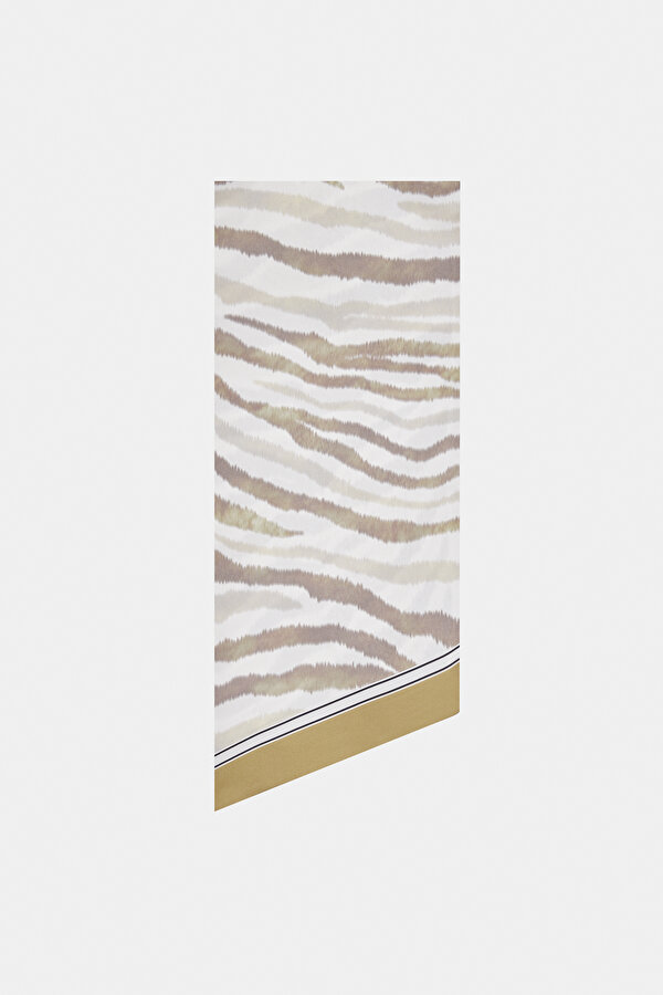 ZEBRA DESENLİ İPEK FULAR 2