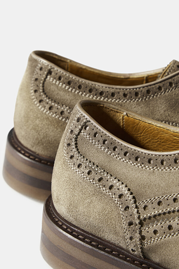 SAND LEATHER SHOE 6