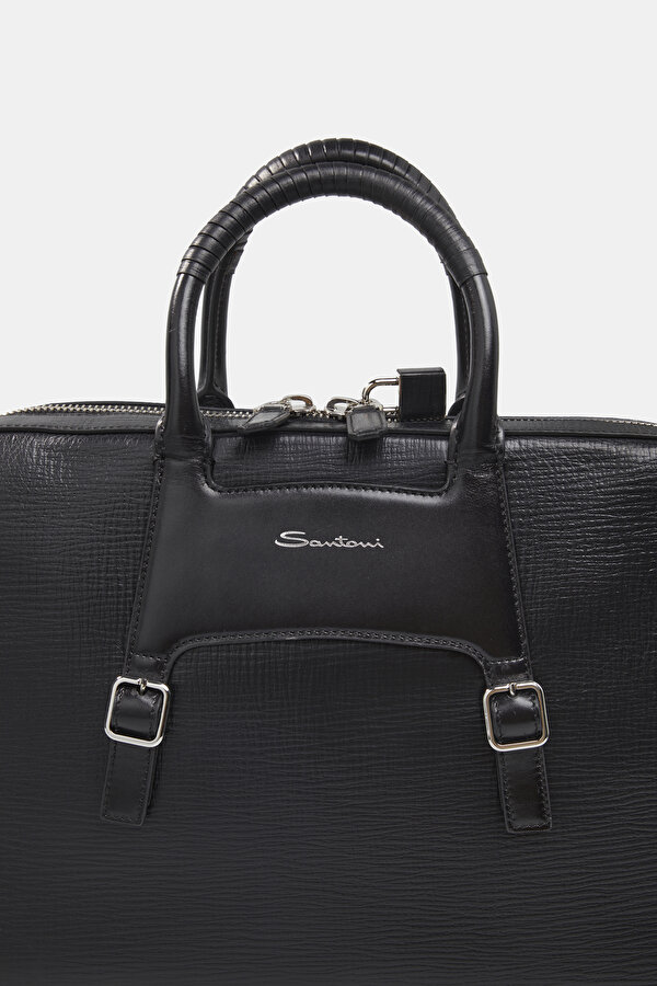 BLACK LEATHER BAG 6