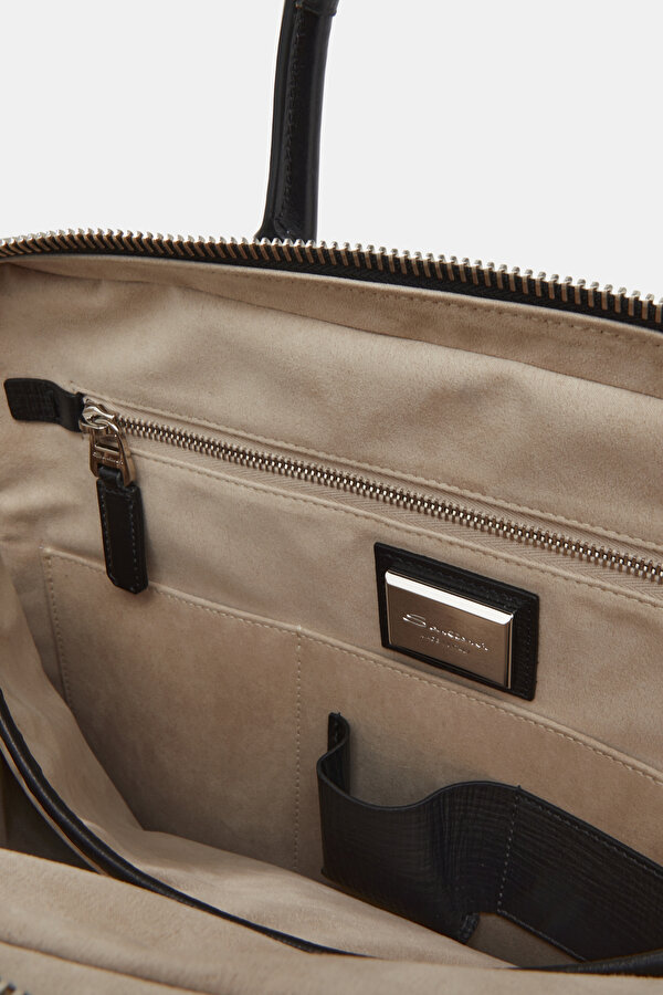 BLACK LEATHER BAG 7