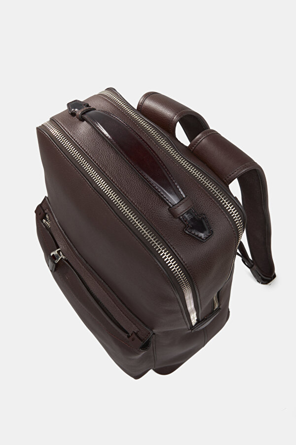 BROWN LEATHER BAG 6