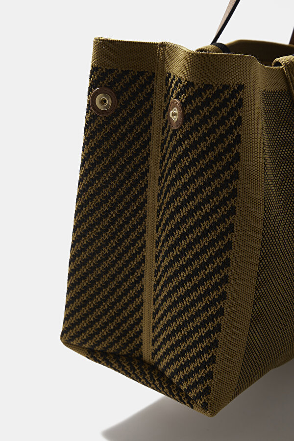TAN DESIGN FILLED BAG 6