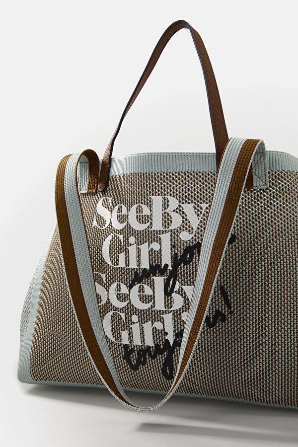 BEIGE DESIGN FILLED BAG 7