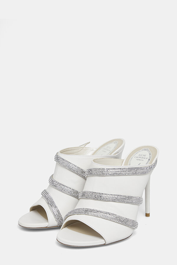 SILVER LEATHER SLIPPER 2