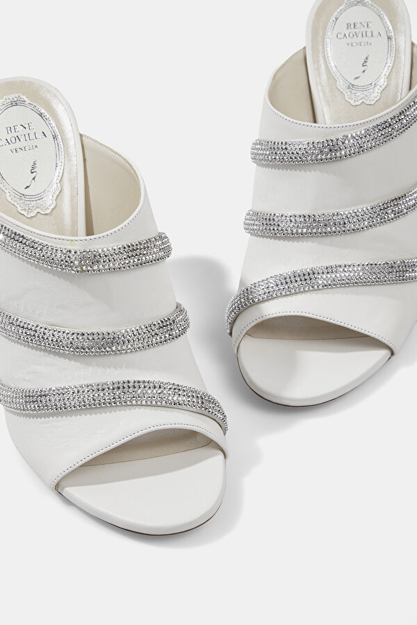 SILVER LEATHER SLIPPER 7