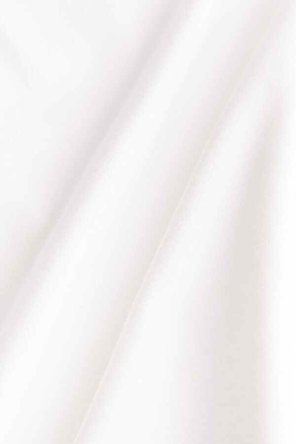 WHITE BASIC / ROUND NECKLINE LONG SLEEVE TSHIRT 7