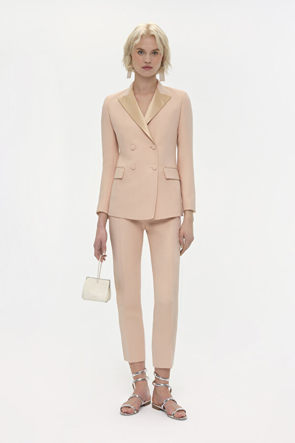 POWDER SURPLICE NECKLINE (CROSS-OVER NECKLINE) JACKET