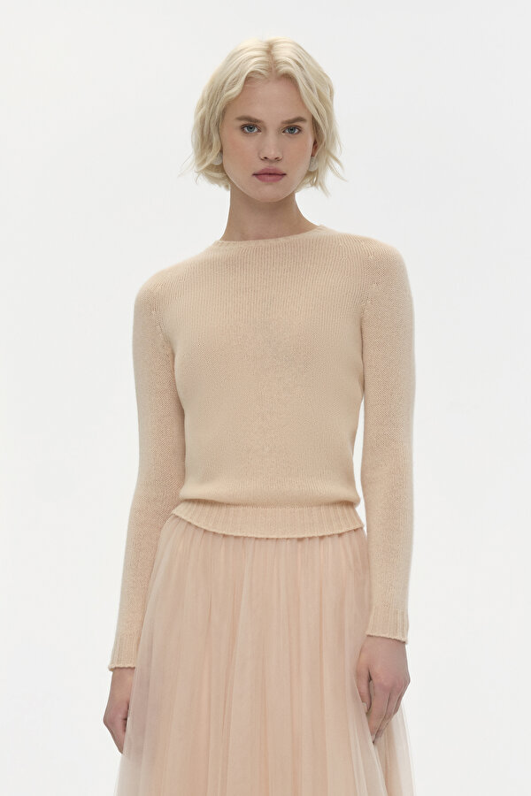 POWDER BASIC / ROUND NECKLINE JERSEY