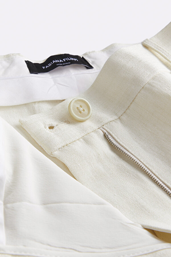 WHITE WIDE LEG TROUSERS 6