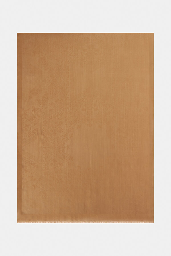 CINNAMON JACQUARD MODAL/SILK SHAWL