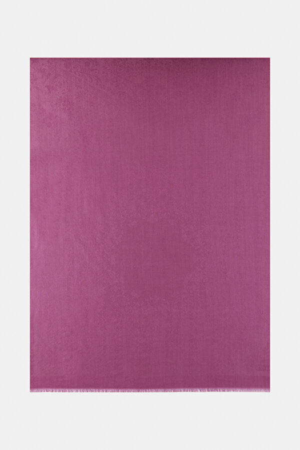 FUCHSIA JACQUARD MODAL/SILK SHAWL