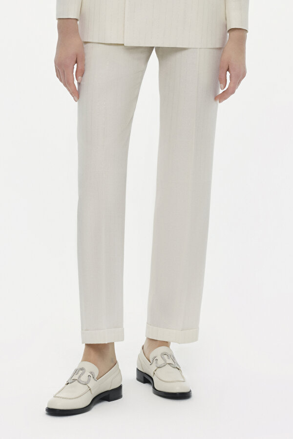 SILVER STRAIGHT CUT TROUSERS 2