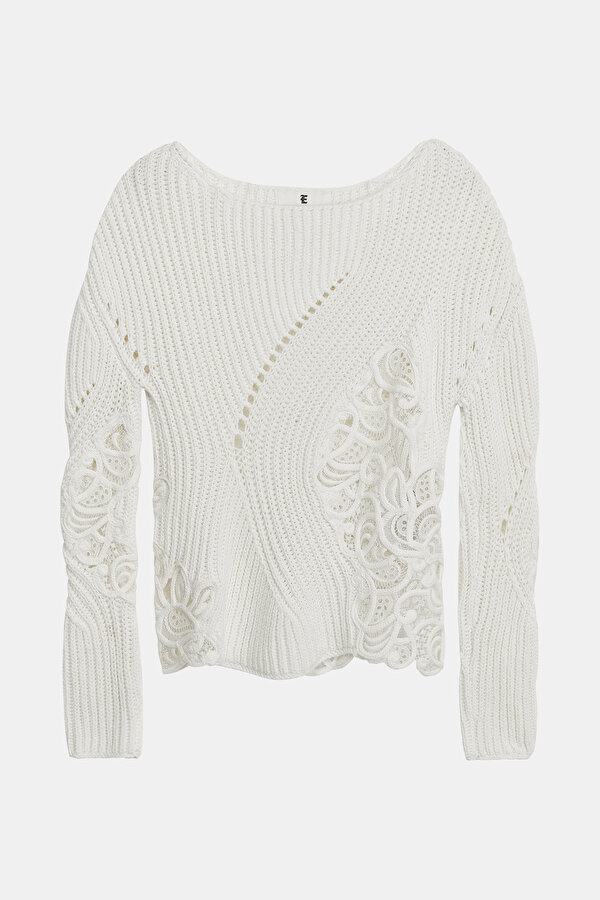 WHITE BOAT NECK JERSEY 6