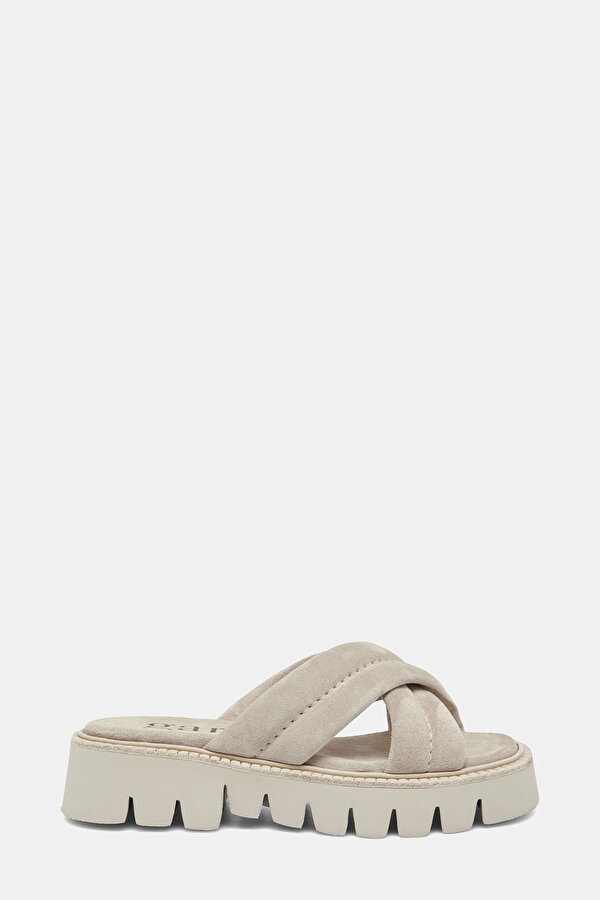 BEIGE SUEDE SLIPPER